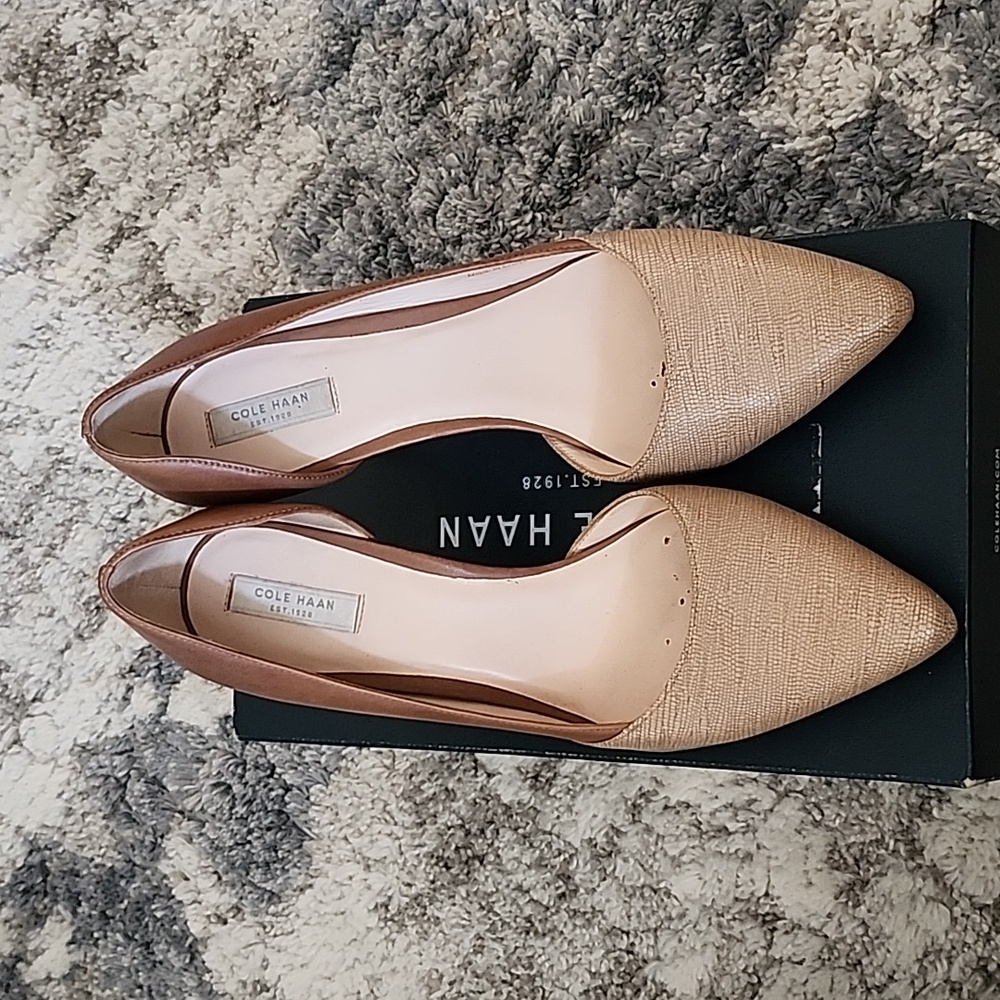 leather shoes, size 8